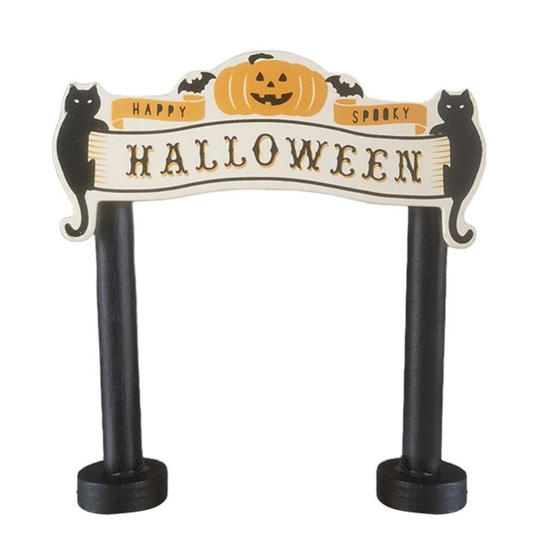 

Miniature Pumpkin Ghostly Figurine Decorative Ornament for Halloween Party Display Home Decoration 1