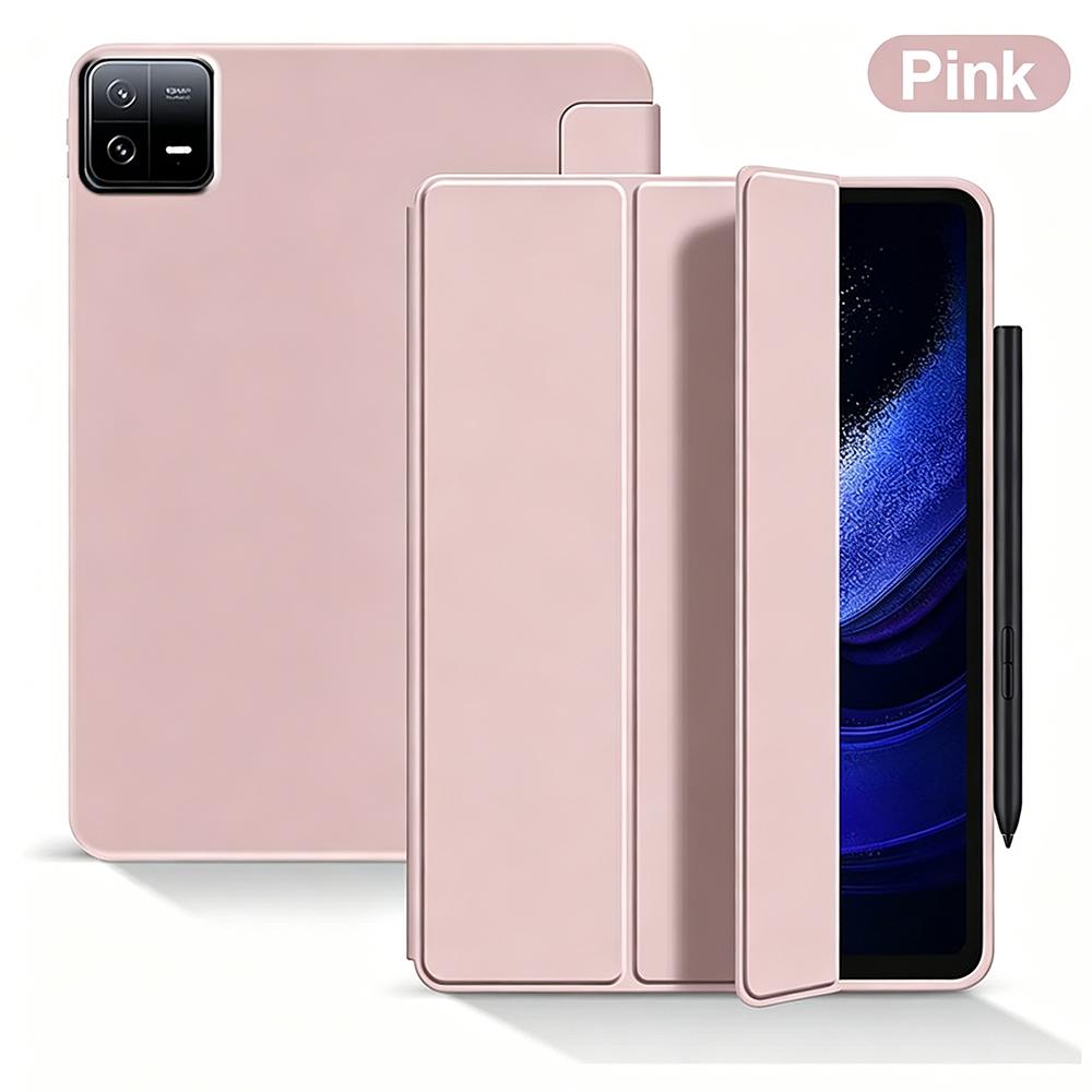 Case for Pad 6 Pro 11 / Pad 6 11'' , Ultra-Thin Folding Folio PU Leather Stand Cover Soft Silicone Back Shell