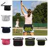 High Elasticity Tennis Ball Holder Bag Mesh Material Zippered Pocket Ball Waist Pouch Breathable Adjustable Band