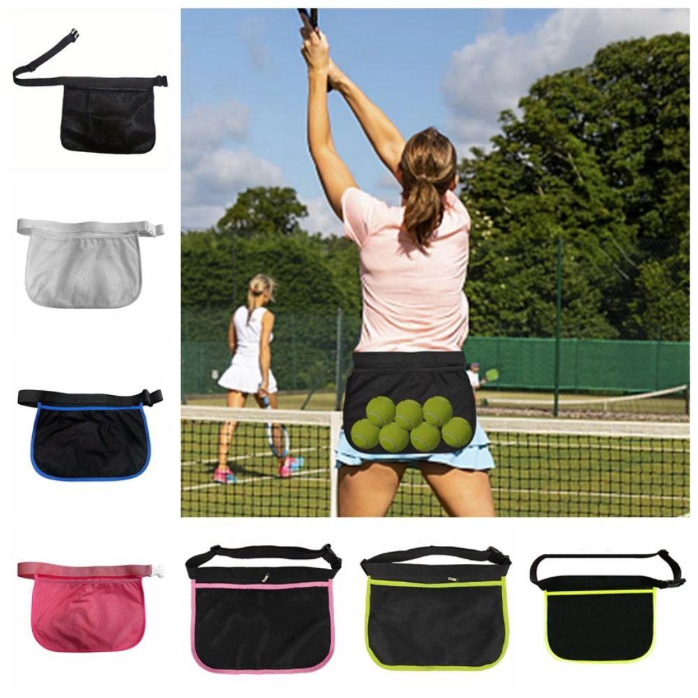 Adjustable Band Tennis Ball Holder Bag High Elasticity Pickleball Carrier Bag Exercise Fitness