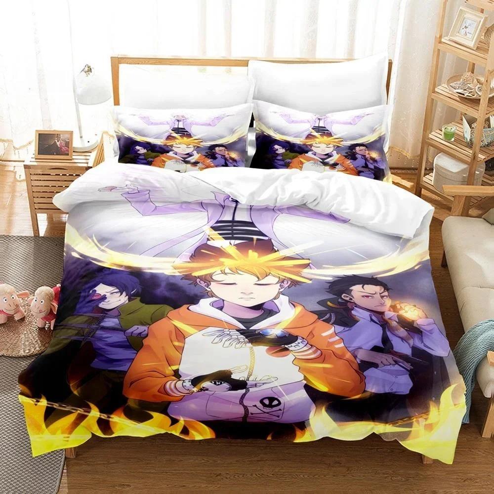 Comfortable Anime Print Duvet Cover Set With Duvet Cover And Pillowcases Single Twin Full Queen King Sizes For Adults And Kids