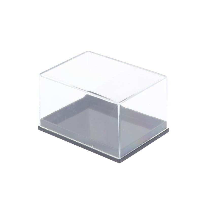 1Pc Storage Boxes Lids Gemstone Display Coin Clear Container Specimen Mini Square Cube Acrylic Case Rough Mineral Standard