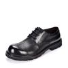 Buty z dużą główką Męskie ażurowe skórzane buty Modne wszechstronne buty biznesowe na grubej podeszwie Oddychające buty z okrągłą główką z dziurkami Sandały męskie