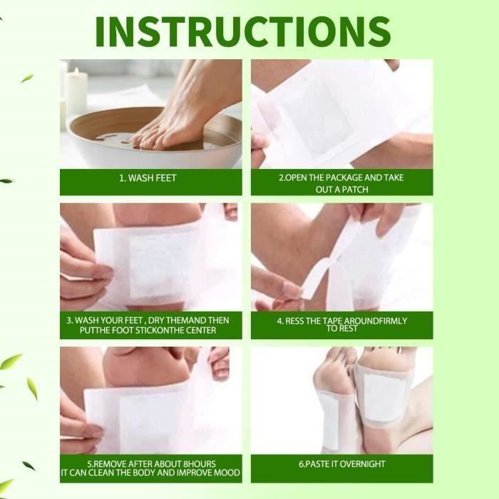 Patch Detox Pieds - Perte de Poids - 30 Patchs - 100% Naturel - Vegan