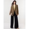 ELLE Damen Blazer aus Wollmischung im französischen Stil