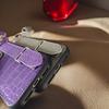 Luxury Crocodile Texture Leather Phone Case for 15 Pro Max, Slim Fit Anti-Scratch Protective Cover with Card Slot