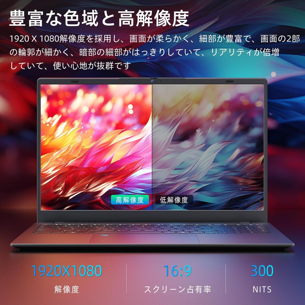 Windows 11 Laptop with 12th Generation Intel N95 GHz IPS Wide Viewing Full HD Numeric Fingerprint Large 5G Work from Dobios 2024 New Model DDR5 512GB