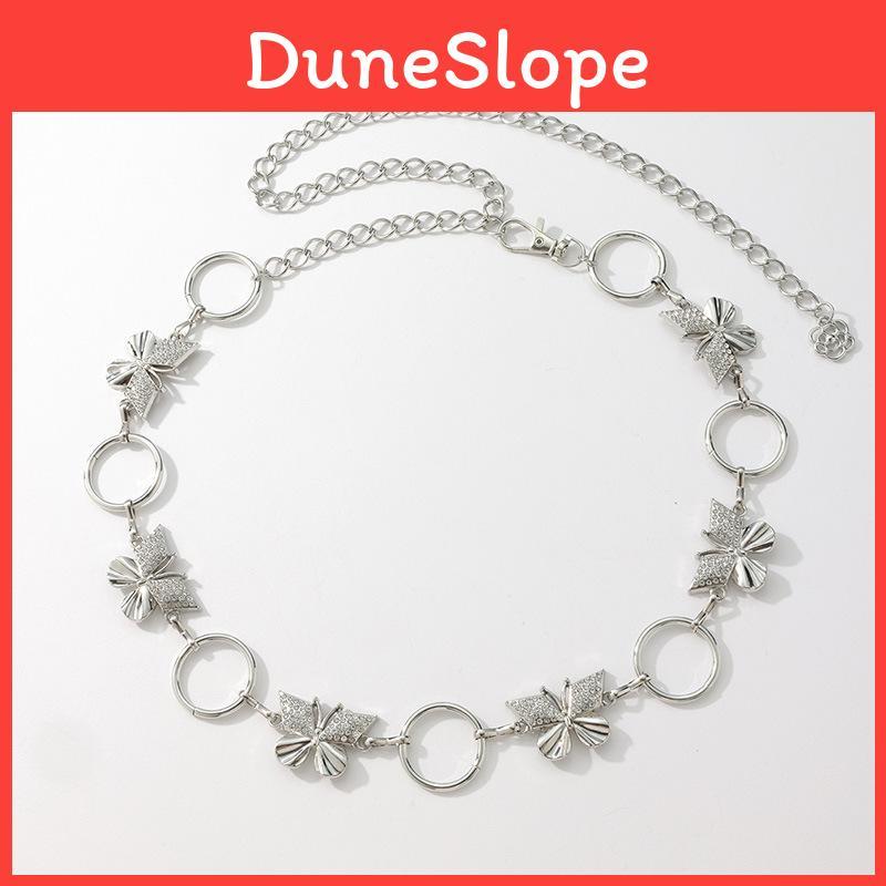 Wasser Diamant Schmetterling Metall Taillenkette für Damen mit verstellbarem Verschluss