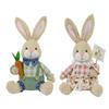 Festival Holiday Decoration Sitting Rabbit Plush Rabbit Figurine Perfect for Easter Parties Living Room Bedroom Decors