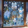1Set Christmas Window Sticker Christmas Decoration  Santa Claus Snowflake Elk Glass Decals New Year Stickers Home Decor