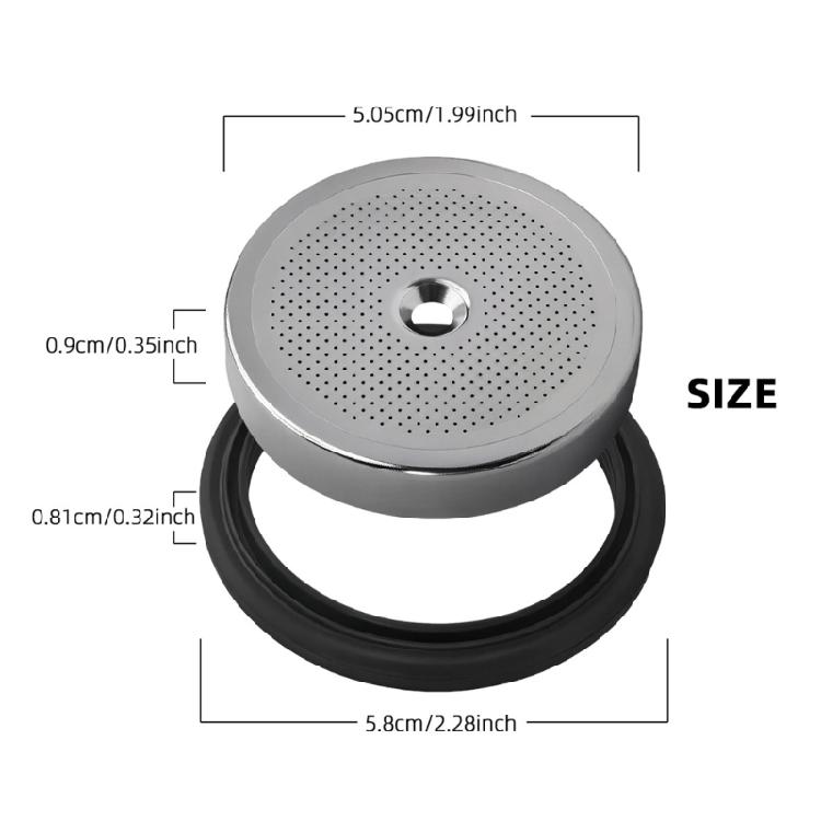 50mm Innen-Edelstahl-Siebträgerhalter für EC685 EC680 EC9335M EC2351 Kaffeemaschinen-Zubehör