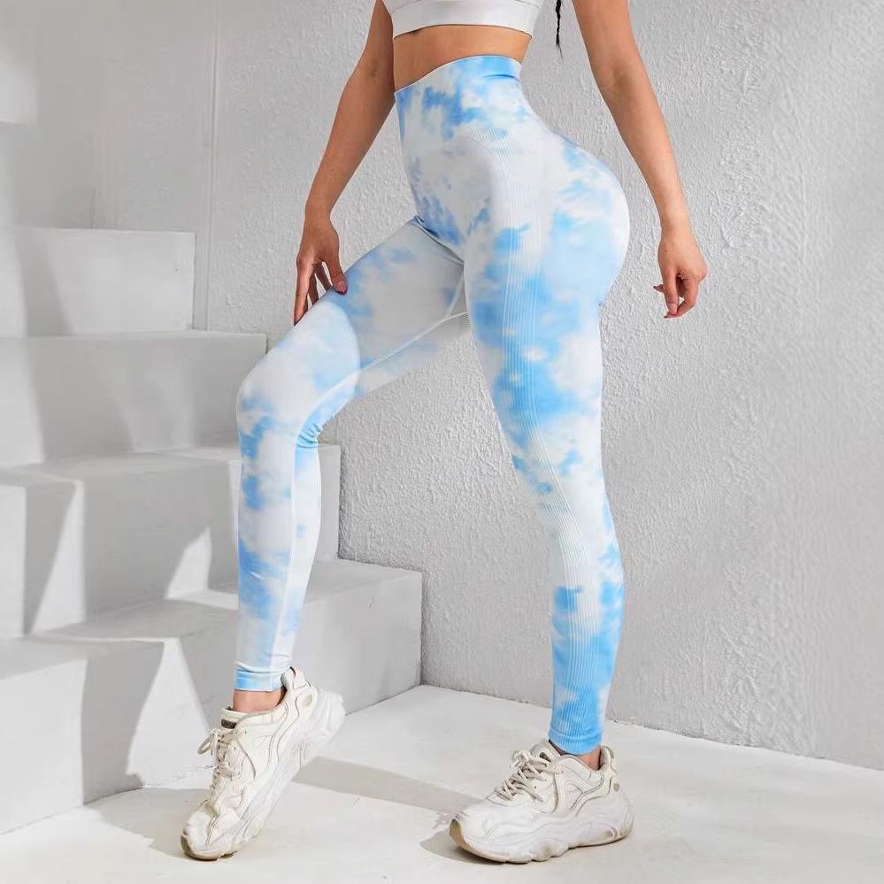 Women's High-Waisted Peach Butt Lifting Yoga Pants - Seamless, Quick-Dry, Skinny Fit