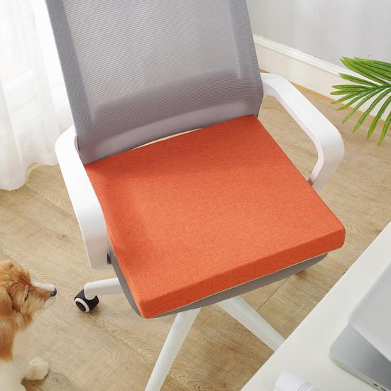 Waterproof Seat Cushion with Anti-Slip Rubber Back Zipper Design Height Comfort Support Multi Colors Mat for Chair Patio Living Room Kitchen Bedroom