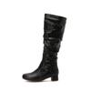 2026 Winter New Glamour White Pink Women Knee Riding Boots Mid Block Heel Lady Shoes Plus Small Big Size 10 30 43 46 48