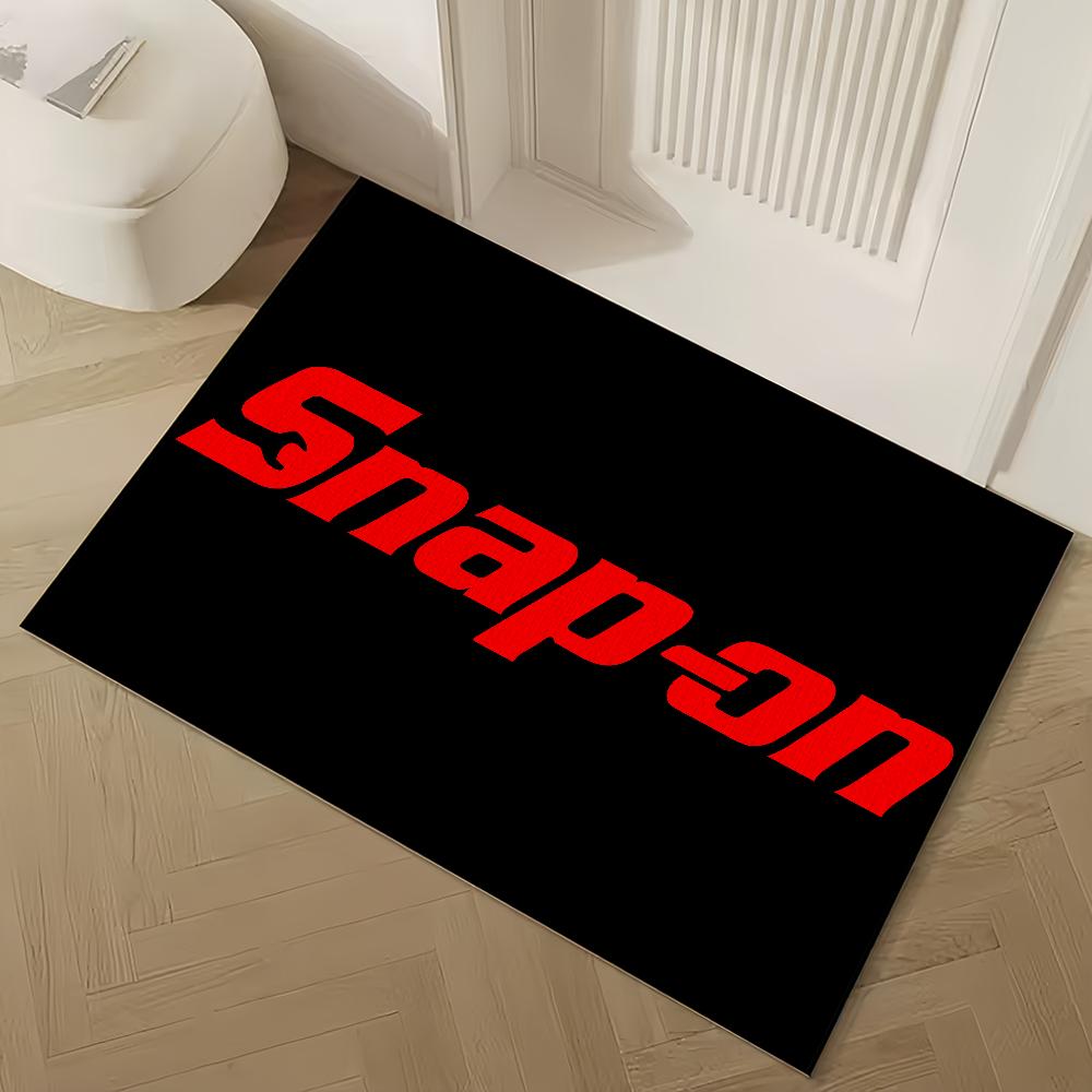 Brand S-snap on tools logo small carpet For House Bedroom Decoration Kitchen Bath Super Absorbent Rug Carpet Foot Non-slip