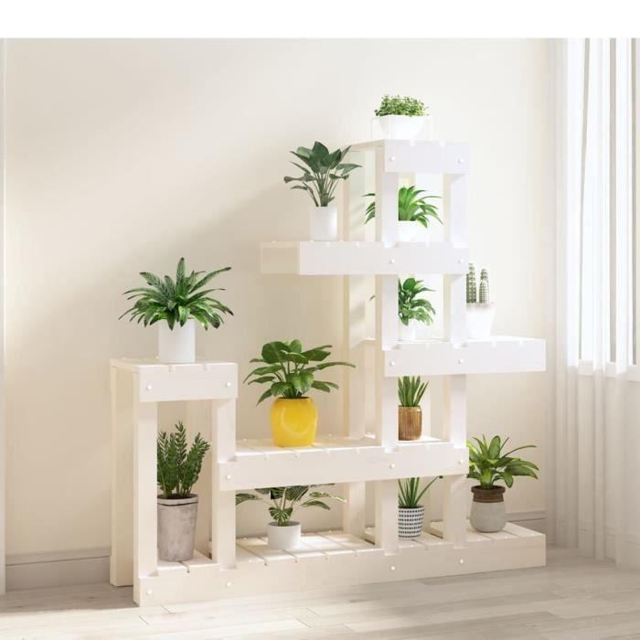 VidaXL Plant Stand White 92x25x97 Cm Solid Pine Wood 822103