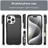For Cover iPhone 16 Pro Case For iPhone 16 Pro Max 16 Plus Anti-knock Soft Silicone Carbon Fiber Back Case For iPhone 16 ProCase