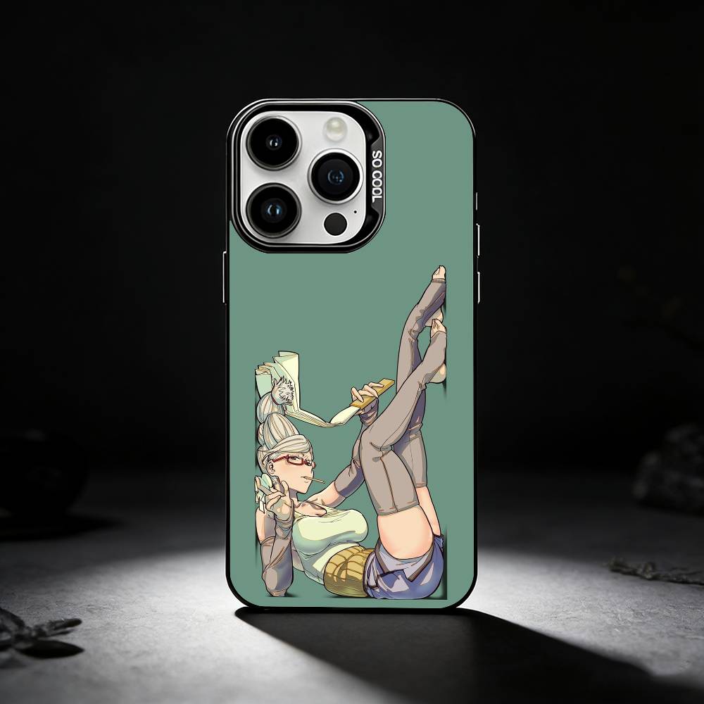 Seiko Ayase D-DandadanS Handyhülle Für iPhone 17,16,15,14,13,12,11 Plus,Pro Max,XS,Farbige silberne Handyhülle