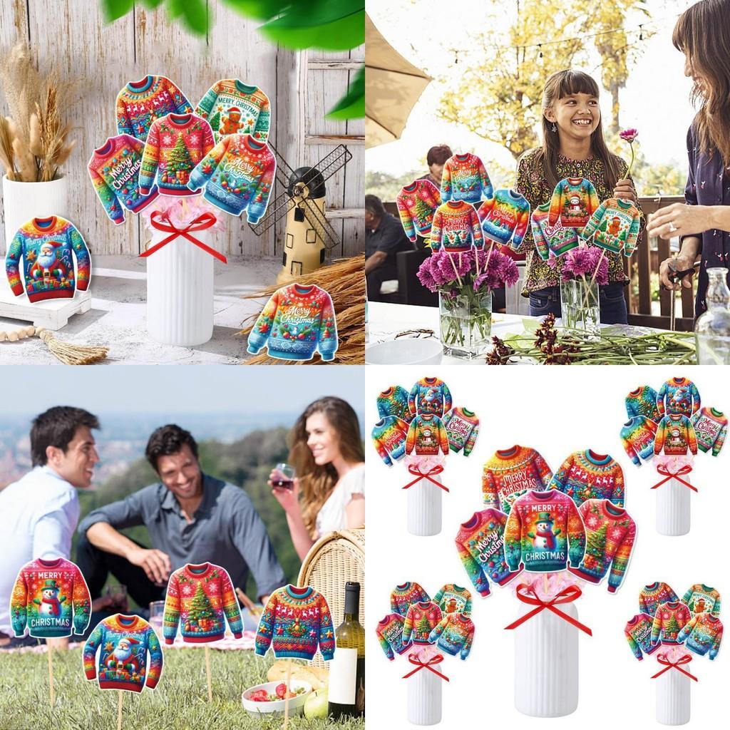Christmas New Year Ugly Sweater Vase Plugin Art Party Decoration Atmosphere