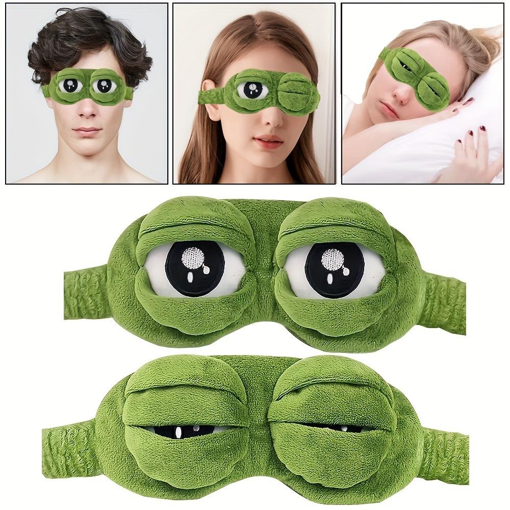 1Pcs Cute Frog Sleep Eye Mask, Eye Protector, Lunch Break Shading Sleep Eye Mask, Soft & Comfortable Eye Mask