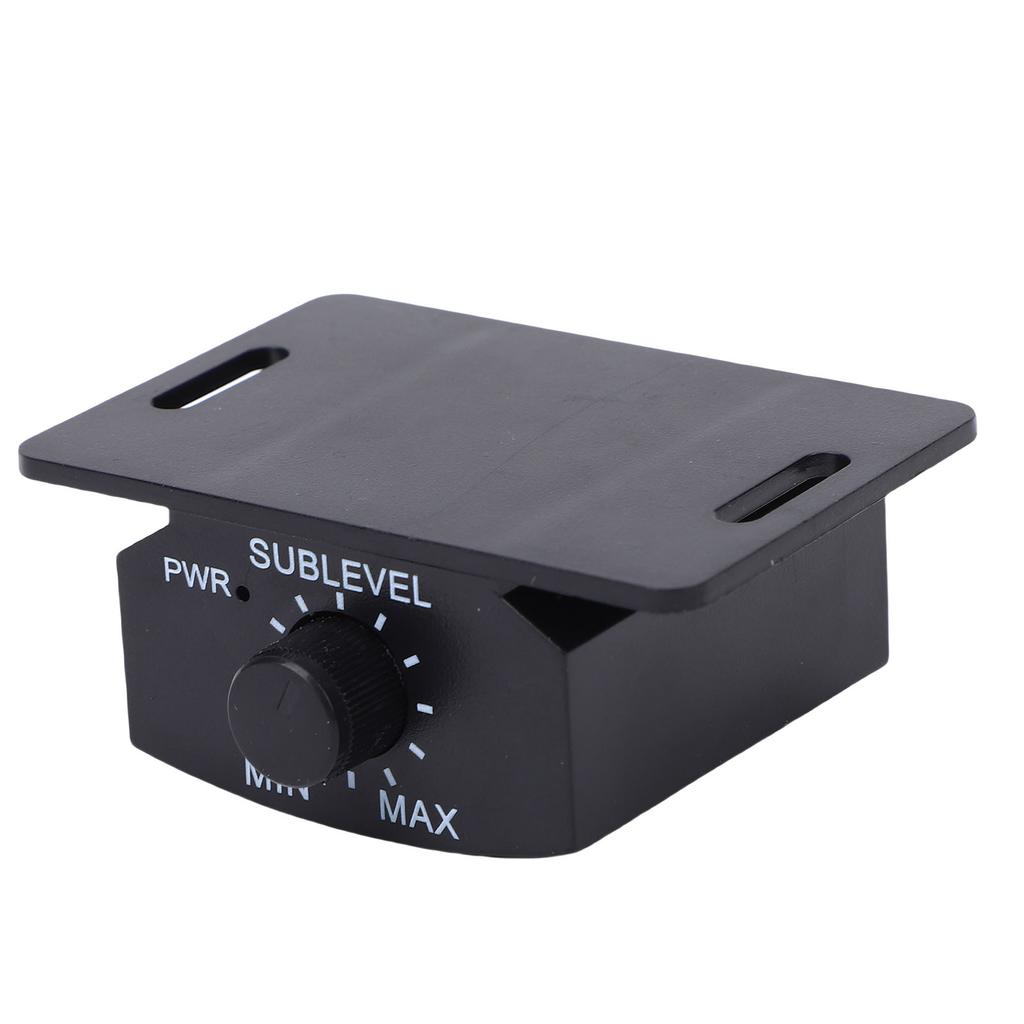 Bass Control Knob 6 Pin Subwoofer Volume Controller with 13ft Extension Cord Compatible with Most Car Amplifier Black