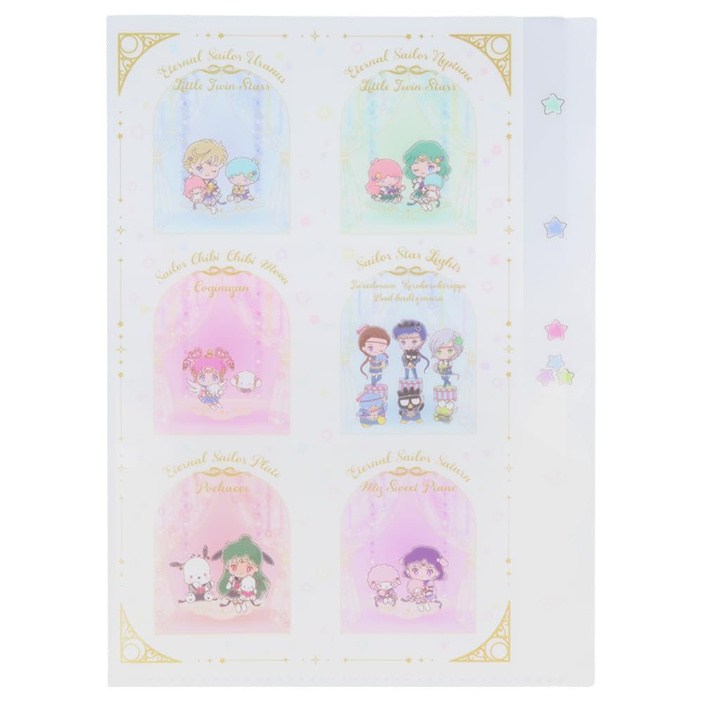 Stationery Sailor Moon x Sanrio Clear File B Design S2137828 Sun-Star Die-Cut