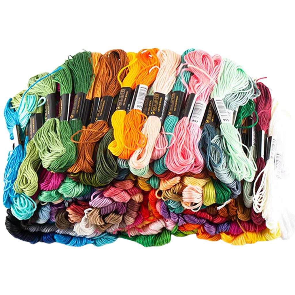 Stable Crafting Essential Vibrant Polyester Embroidery Floss for Cross Stitch Soft Durable Thread for Needlework
