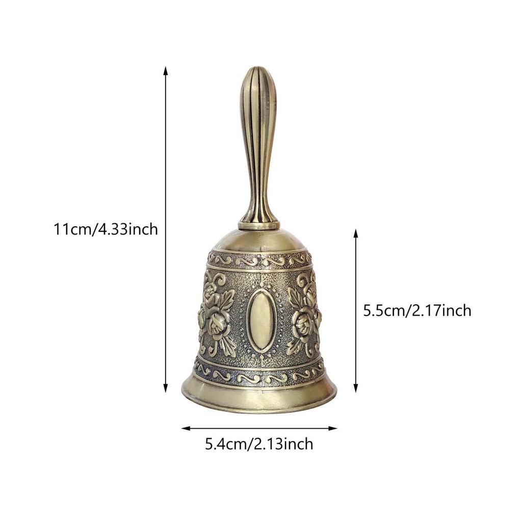 Cluoling Hand Table Dinner Retro Dinner Retro Store Festival Call Bell Bell, Bell, Bell, Bell, Hand-Wave Bell, Metal, Style, Restaurant, Supplies,