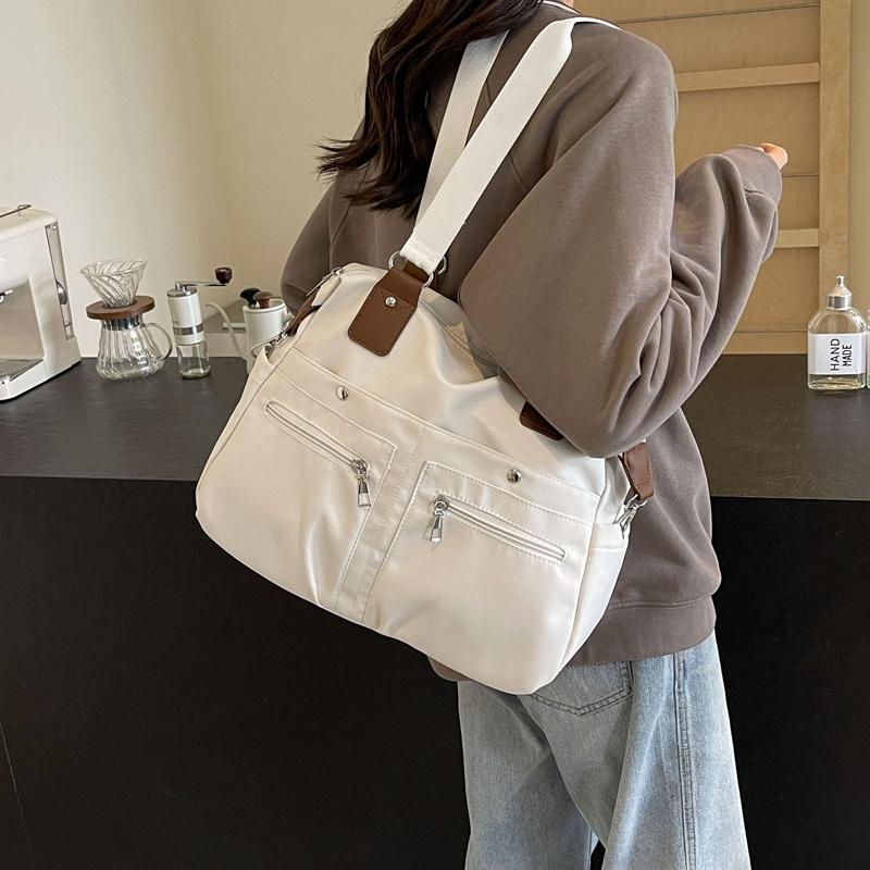 Leichte Canvas-Tragetasche für Damen mit großem Fassungsvermögen, Umhängetasche für Pendler