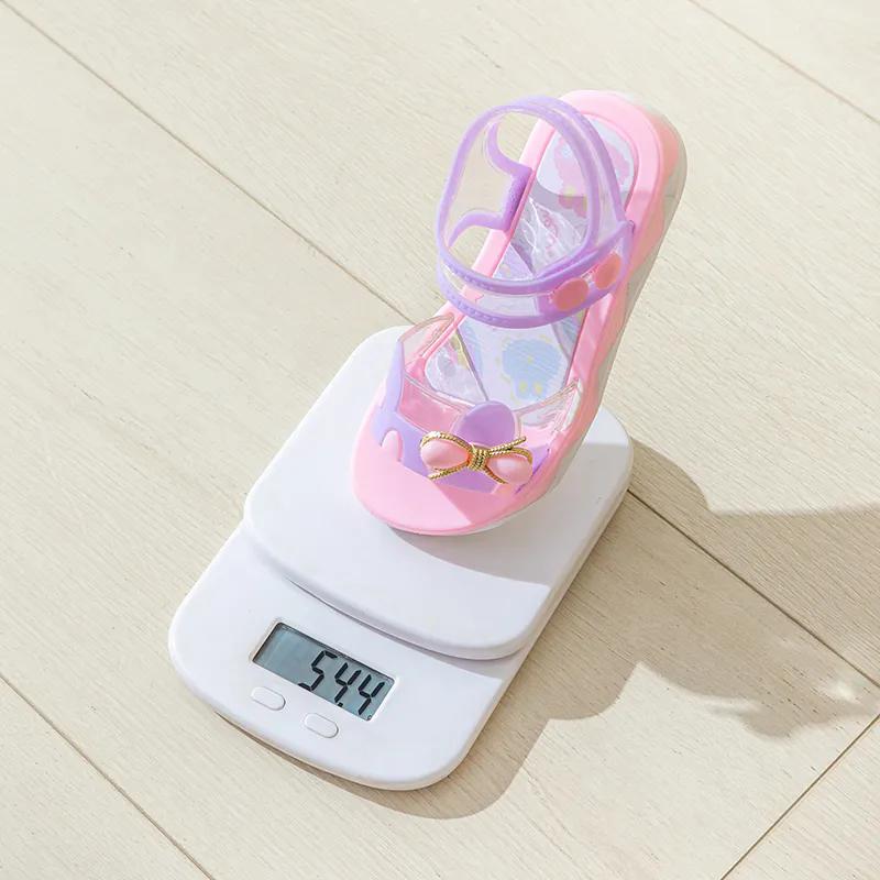Jelly Color Girls Sandals Student Korean Princess Shoes Soft Bottom Beach Shoes Girls Flat Sandals for Children