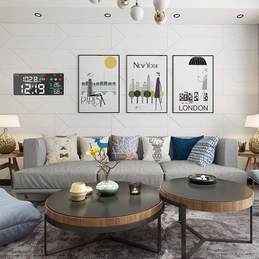 Wall-Mounted HD Sound Meter with Large Digital Display