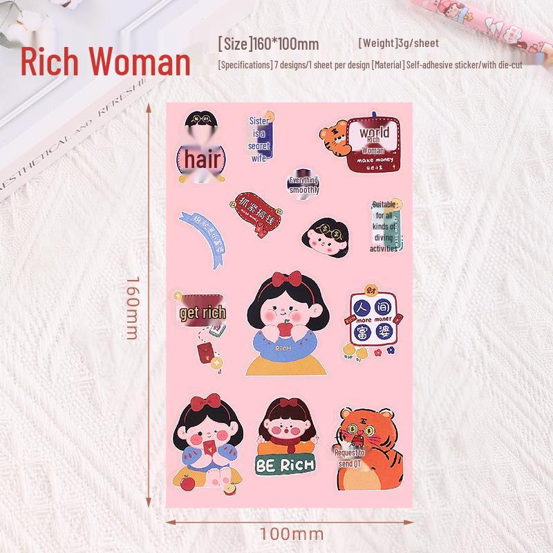 2025 Waterproof Christmas Cartoon Stickers: Internet Celebrity Logos, Self-Adhesive Transparent Labels