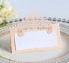 Lace Seat Card Laser Hollow Festival Handwritten Card Wedding Seat Card Name Card Table Number Stand  Wedding Decoration Table
