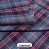 Japanese Plaid Pleated Skirt Fabric - Yarn-Dyed Polyester for DIY Scrunchies & Crafts