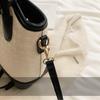 Fashiable Ctrast Color Women's Hand-Bucket Bag New Versatile Crossbody Underarm Bag Elegant Temperament Shoulder Bag