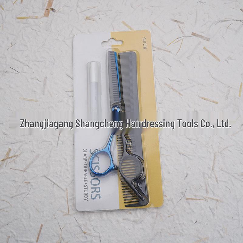 Stainless Steel Hairdressing Scissors Set: Flat, Serrated, Thinning, and Lace Shears for Styling.