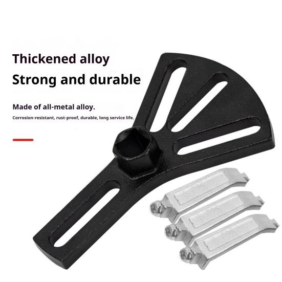 Yousheng Fuel Pump Removal Tool Heavy Duty Adjustable Lock Ring Wrench Installer Repair Kit Universal Fuel Tank Cap Spanner for Symmetrical Holes