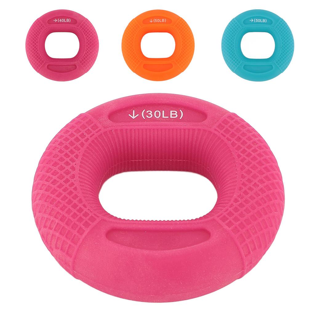Hand Grip Strengthener Ring Silicone Hand Strength Trainer Squeezer Ring for Finger Forearm Exercise