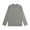 Women's 2025 American Style Pure Cotton Long-Sleeve T-Shirt: Loose Fit, Ideal for Autumn/Winter.