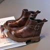 Winter Neuer Stil Jungen Kurzstiefel; Warme Prinzessinnen-Lederstiefel mit Fellfutter für Mädchen; Baumwollstiefel für mittelgroße und große Kinder