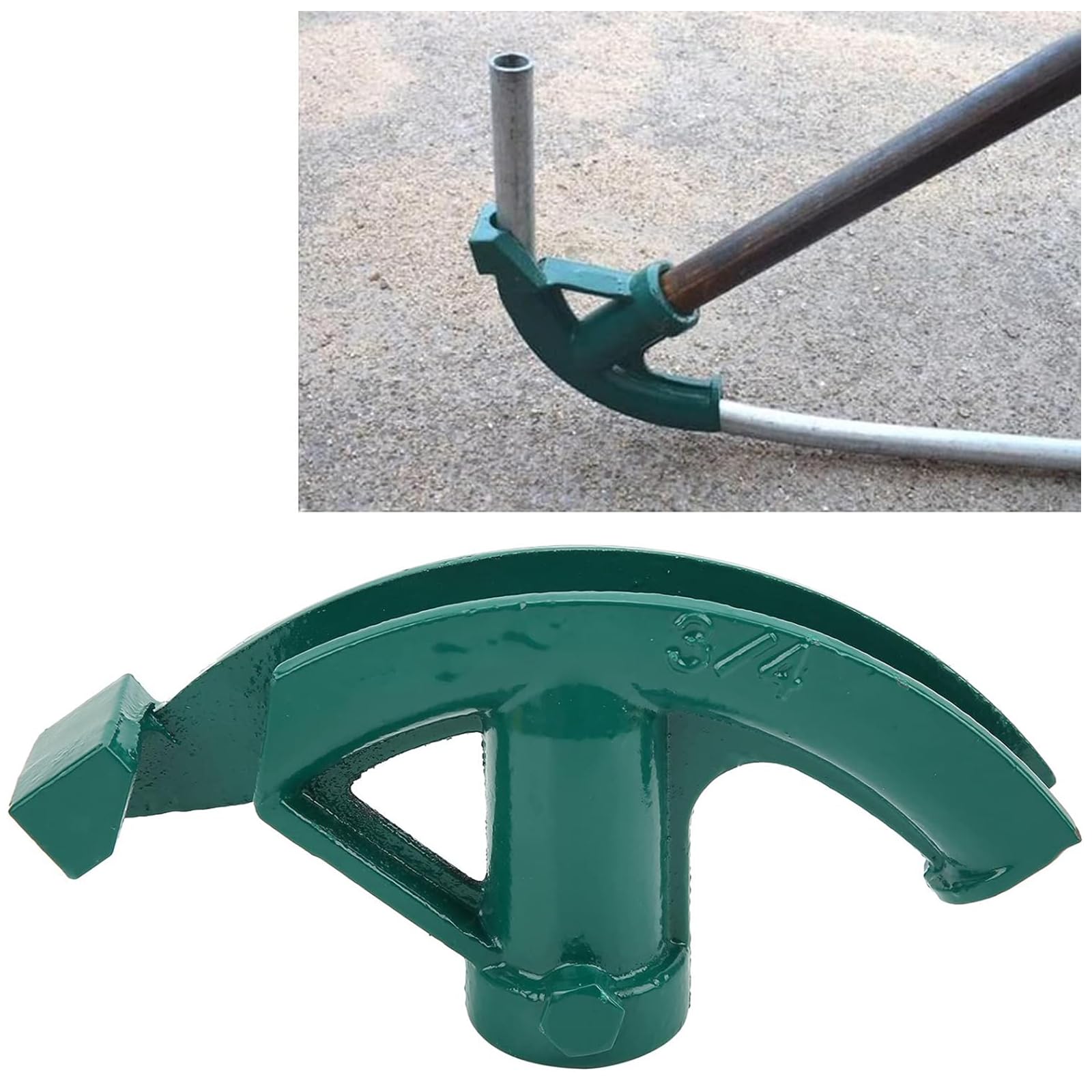 

Трубогиб ручной портативный дюймовый для гидроэлектромонтажных проектов, 3/4 зелёный