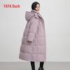 YAYA Women's 2024 Long Hooded Down Jacket YE4B605861A