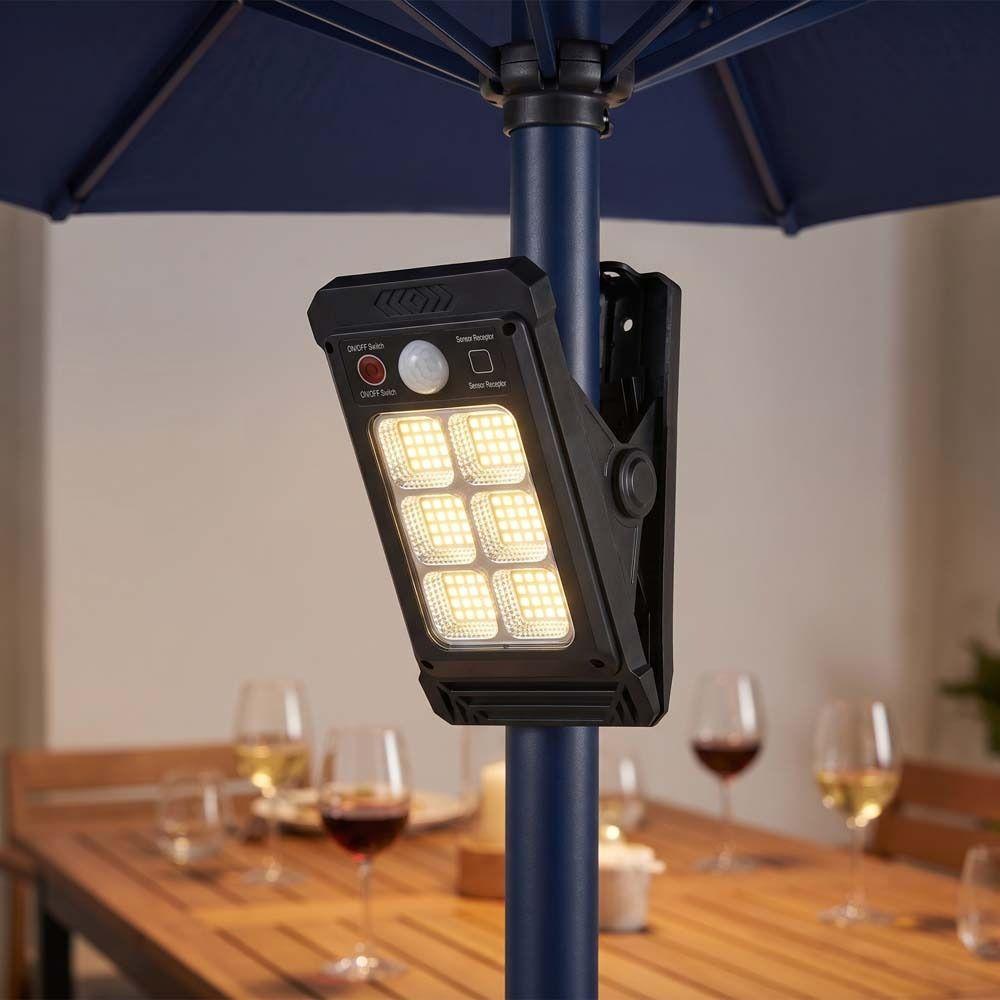 Waterproof Motion Sensor Light High-Brightness Solar Powered Light Outdoor Solar Clamp Light  Patio