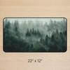 Foggy Forest Woods Nature Landscape Desk Mat Mousepad Mouse Office Accessories Mouse Pad Desk Mats Decor Mouse Mat Carpet