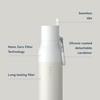 LARQ Granite White Bottle Filter - 500ml Water Bottle with Filter, Keeps Water Cold & Hot (Vacuum Flask), Removes Lead, Heavy Metals, Chlorine, and Ot