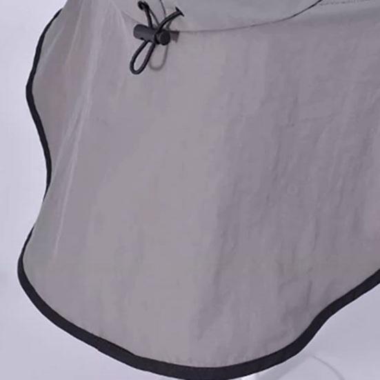 Fisherman Hat Wide Brim Shawl Design Big Head Circumference Quick-Drying Hat Extra Large Brim Neck Shawl Sun Protection Hat