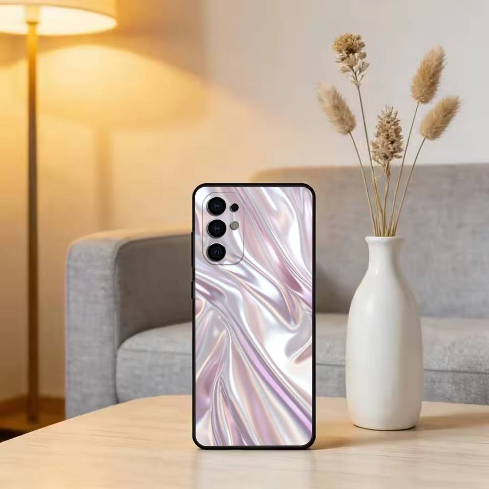 Metallic Pattern Phone Case For Samsung S25,S24,S21,S22,S23,S30,Ultra,S20,Plus,Fe,Soft Silicone Black Cover