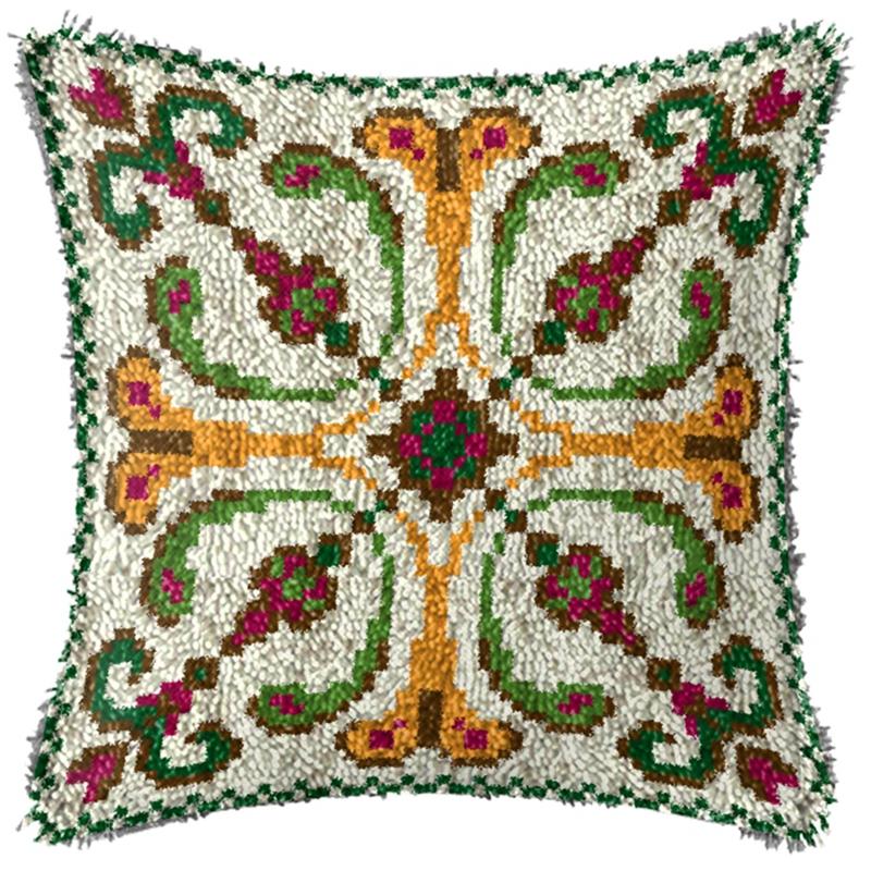 

Вышивка Крючок для ковра DIY Ручная вязка Вышитая подушка Knooppakket Незаконченные наборы для ковра с крючком Смирна Пакет Ковер DIY