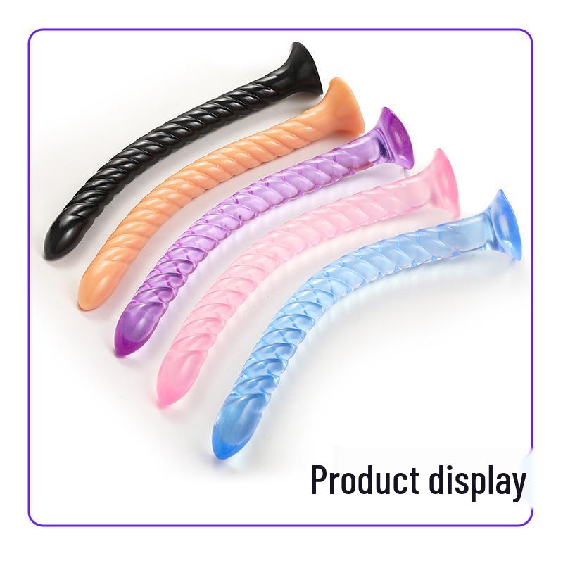 Silicone Spiral Backdoor Beads Plug - Erotic & Soft Masturbation Toy.