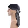 Durag-Kappe Unifarben Ultraweich Hält warm Samt Männer Frauen Kopfwickel mit langem Schwanz für den Winter